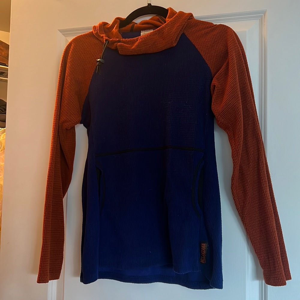 RARE! Melanzana micro grid hoodie